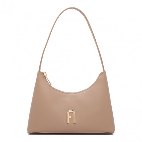 Greige Mini Diamamte Shoulder Bag