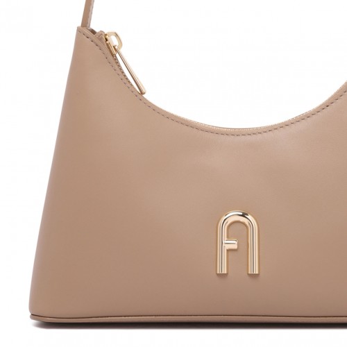 Greige Mini Diamamte Shoulder Bag