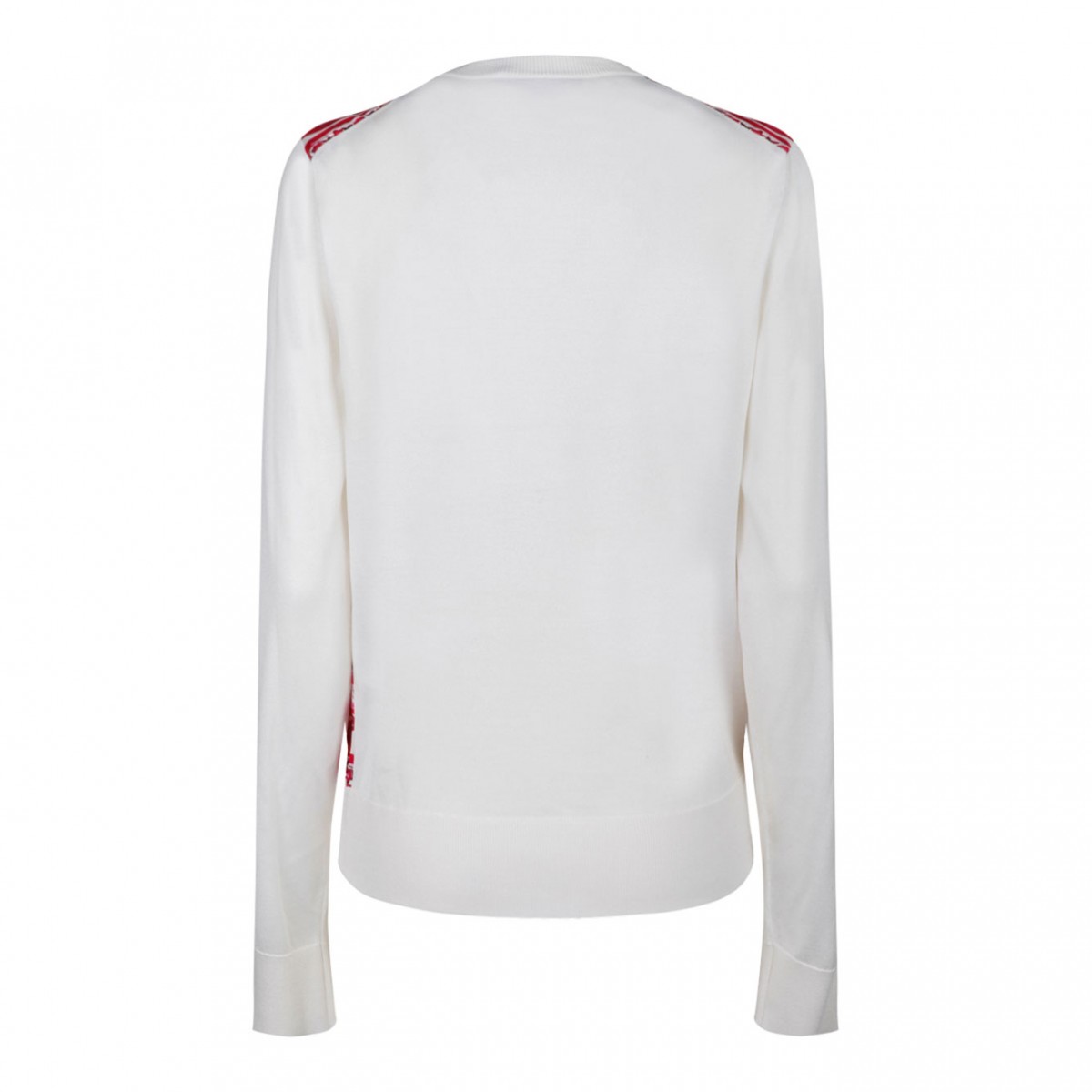 Fucsia Maiolica Print Silk And Twill Cardigan