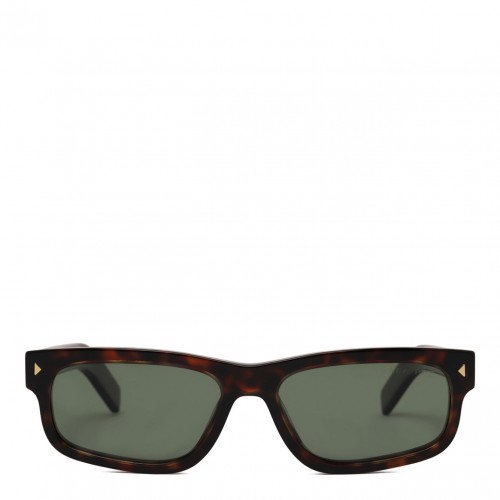 Brown Rectangular Sunglasses