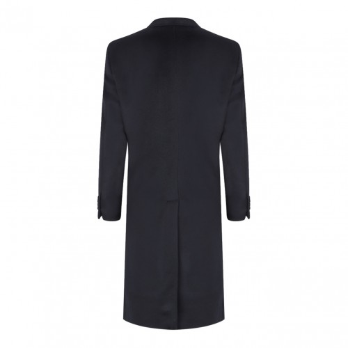 Dark Blue Cashmere Coat 2