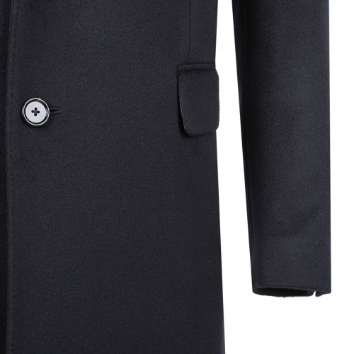 Dark Blue Cashmere Coat