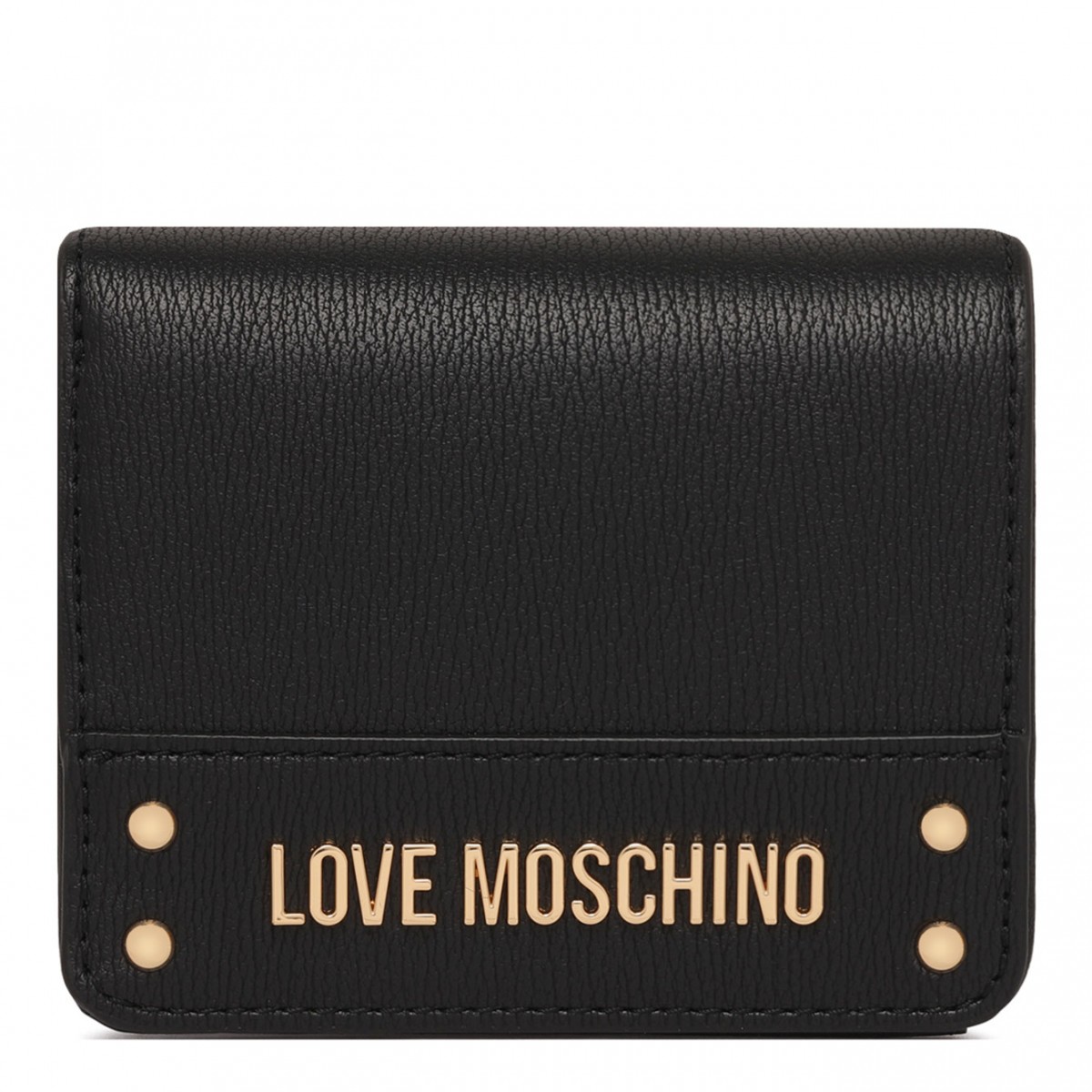 Black Logo Lettering Wallet