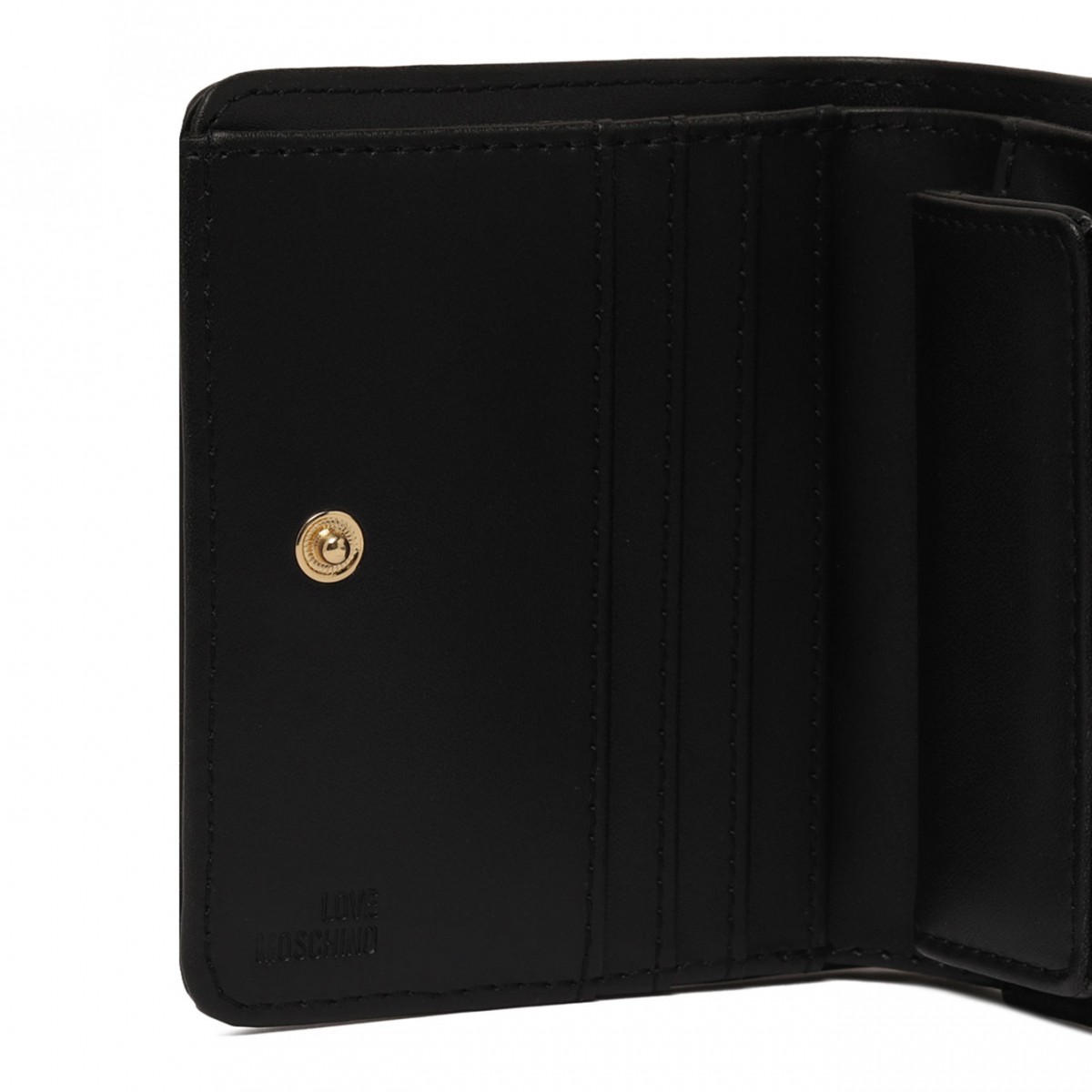 Black Logo Lettering Wallet