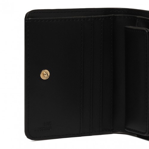 Black Logo Lettering Wallet