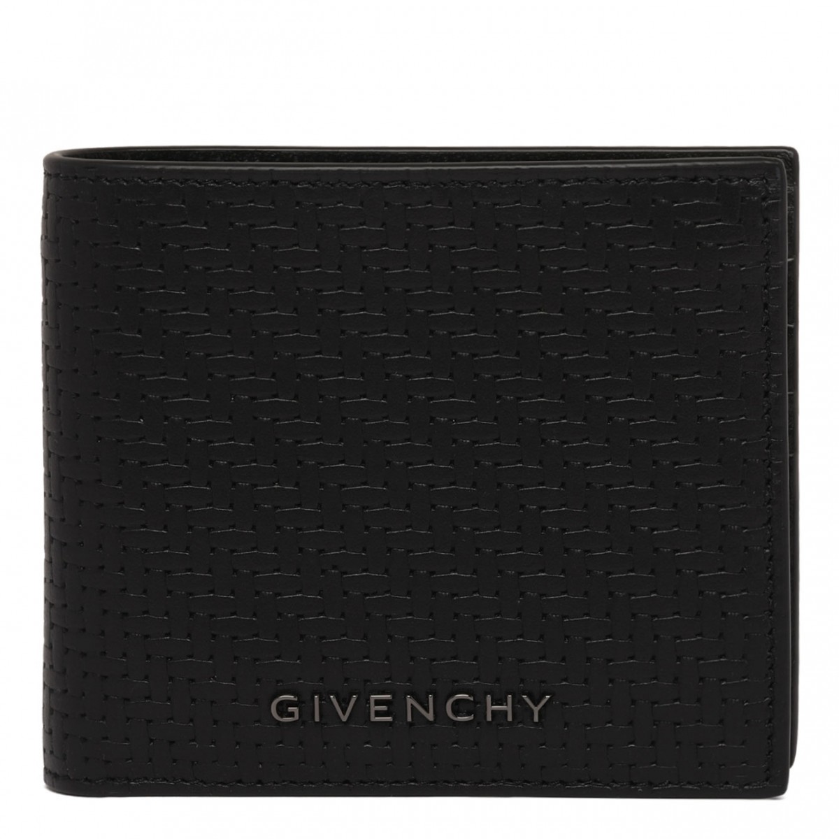 Black Leather Folding Wallet