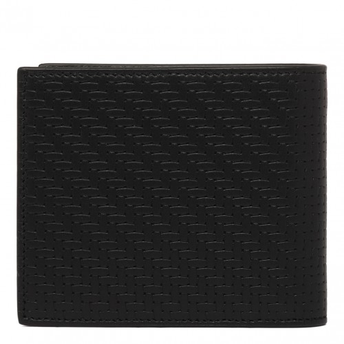 Black Leather Folding Wallet 2