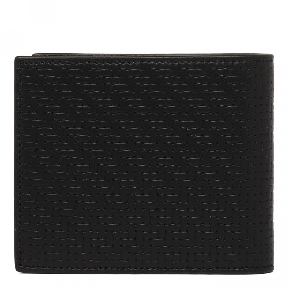 Black Leather Folding Wallet