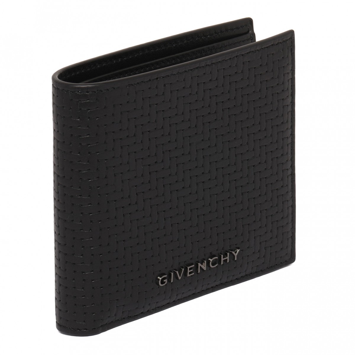 Black Leather Folding Wallet