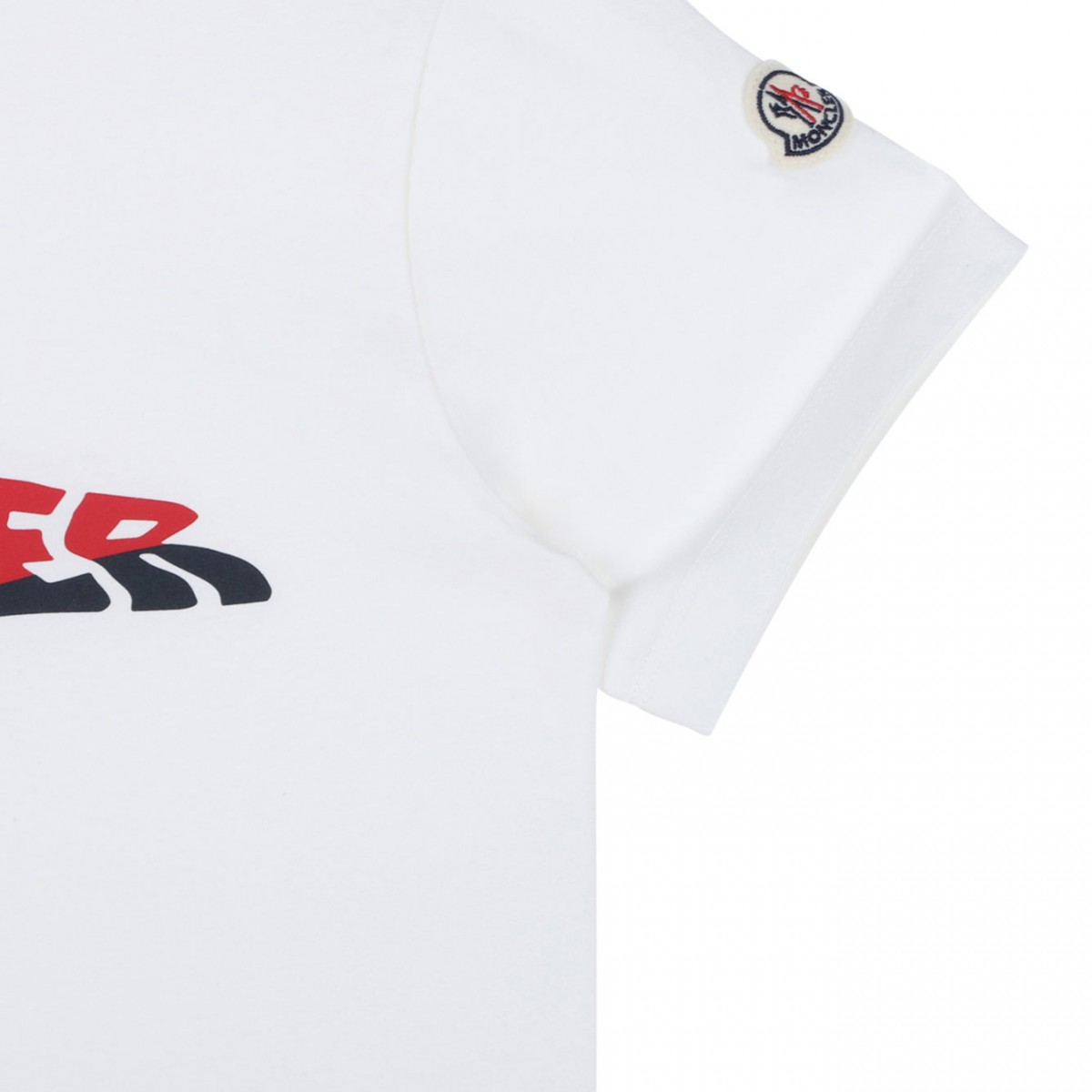 White Logo Print T-Shirt