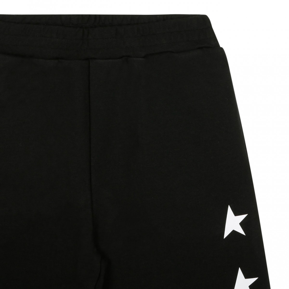 Black and White Cotton Logo-Print Bermuda Shorts