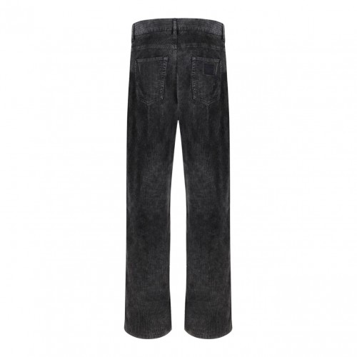 Black Oversize Velvet Pants 2