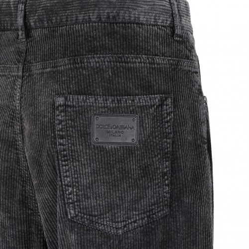 Black Oversize Velvet Pants