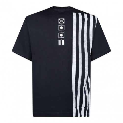 Dark Blue Navy Print T-Shirt