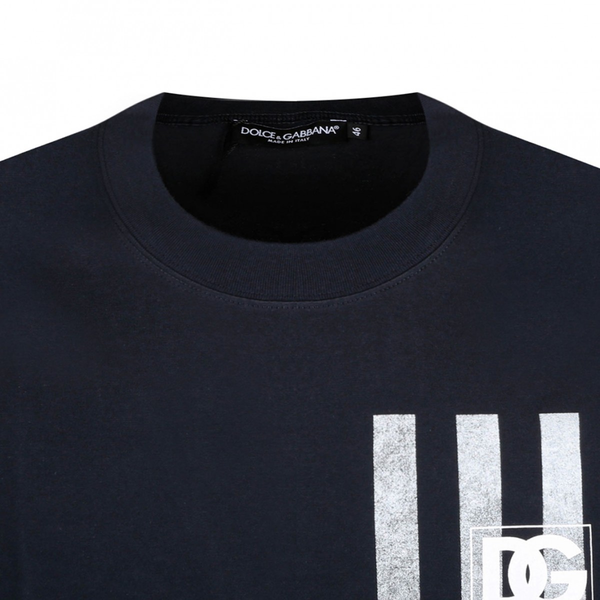 Dark Blue Navy Print T-Shirt