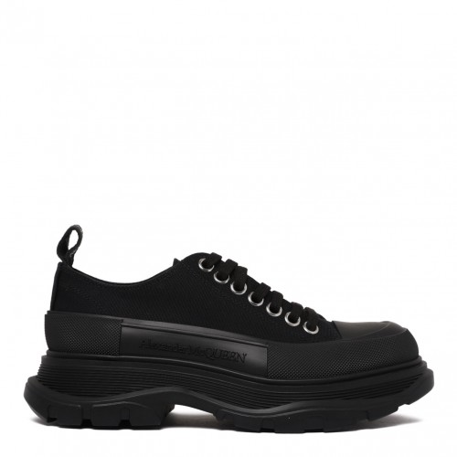 Black Tread Slick Sneakers