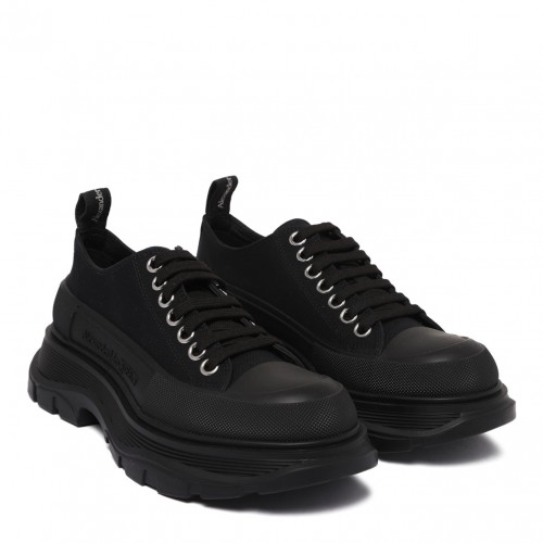 Black Tread Slick Sneakers 2