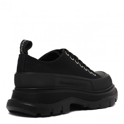 Black Tread Slick Sneakers