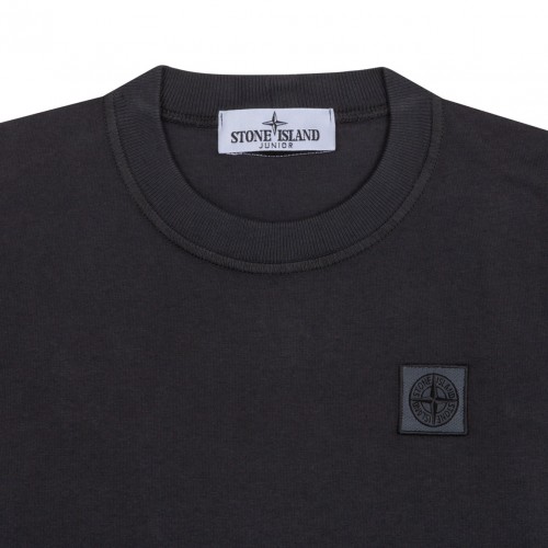Blue Grey Logo Patch T-shirt