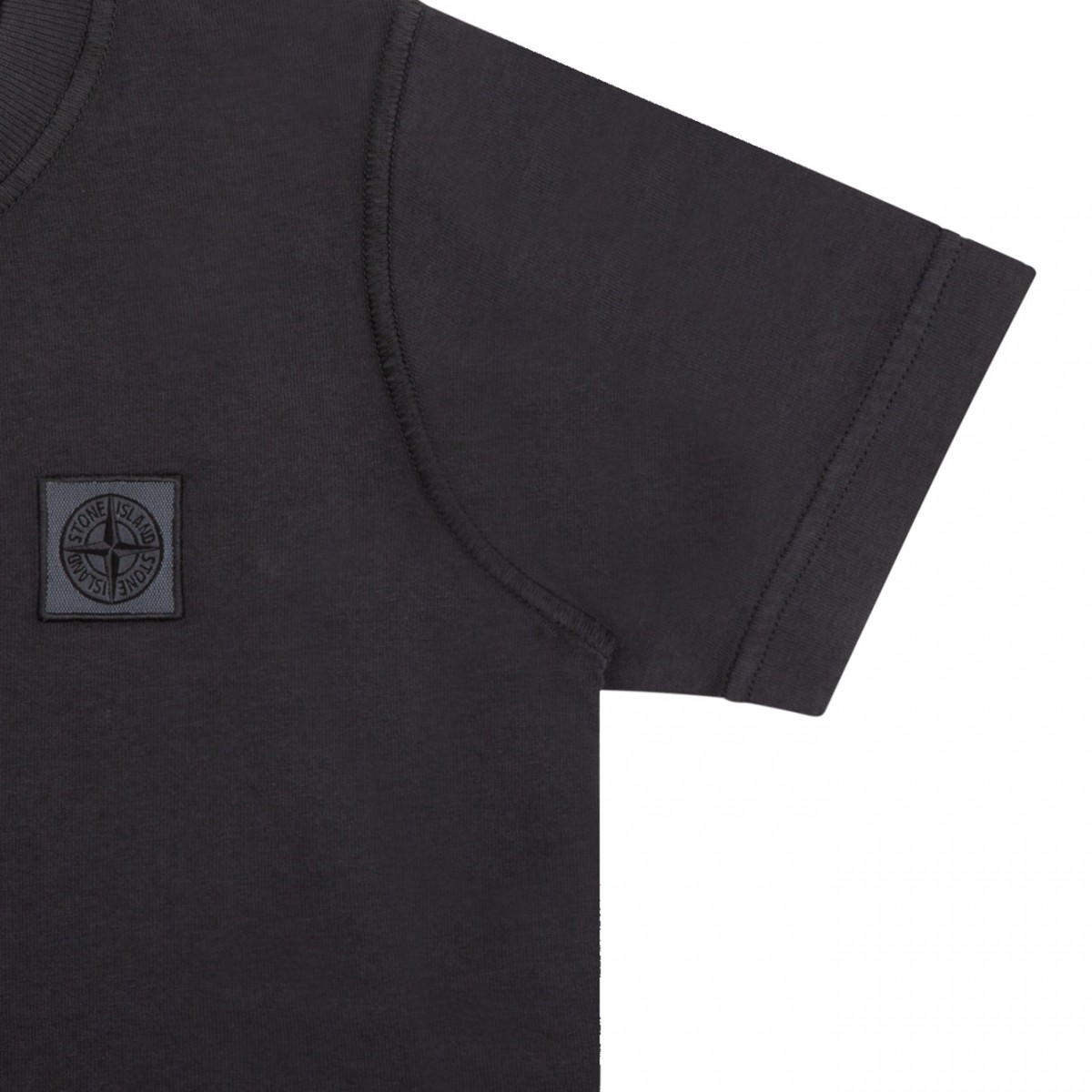 Blue Grey Logo Patch T-shirt