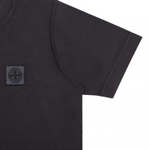 Blue Grey Logo Patch T-shirt