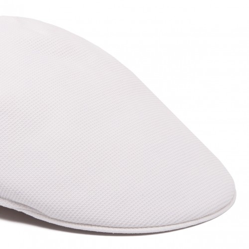 White Paris Duckbill Flat Cap 2