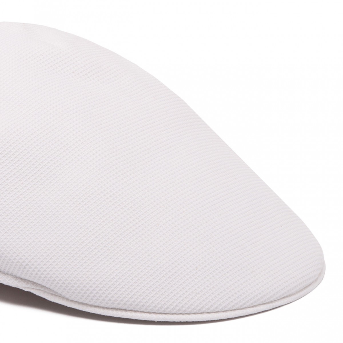 White Paris Duckbill Flat Cap