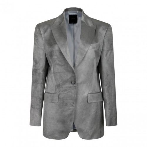 Ash Grey Single Breasted Blazer