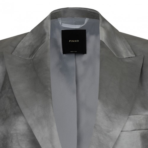 Ash Grey Single Breasted Blazer