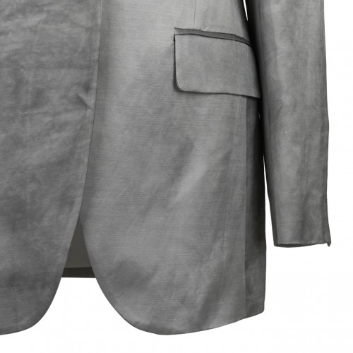 Ash Grey Single Breasted Blazer