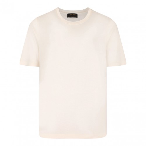 Cream Knitwear T-Shirt