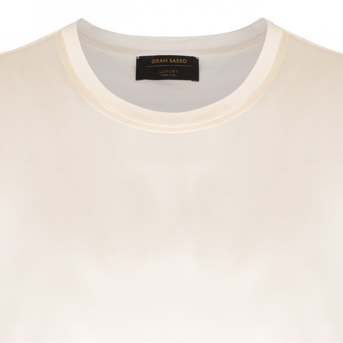 Cream Knitwear T-Shirt