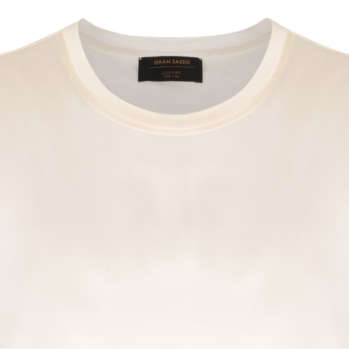 Cream Knitwear T-Shirt