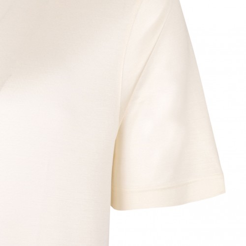 Cream Knitwear T-Shirt