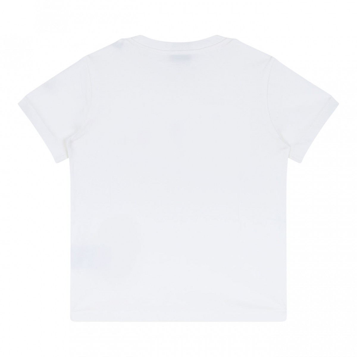 White Logo Print T-Shirt