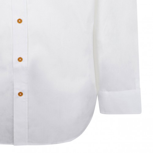 White Two Button Krall Shirt