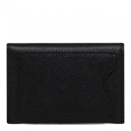 Black Leather Vara Bow Card Holder 2