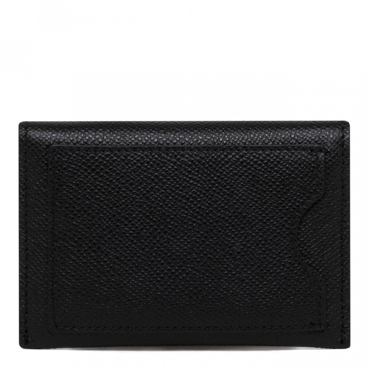 Black Leather Vara Bow Card Holder
