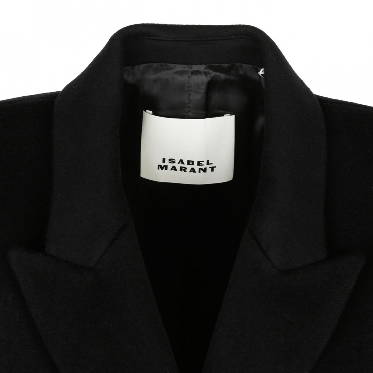 Black Enarryli Wool Blend Long Coat