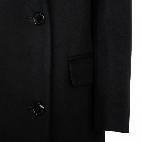 Black Enarryli Wool Blend Long Coat