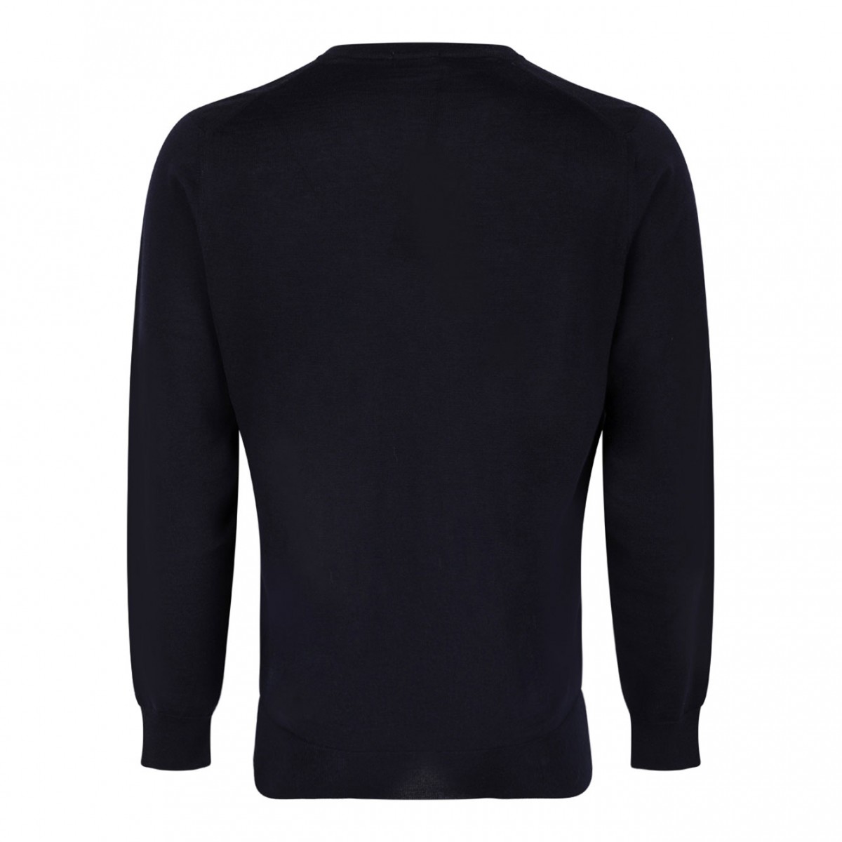 Navy Blue Fine-Knit Sweater