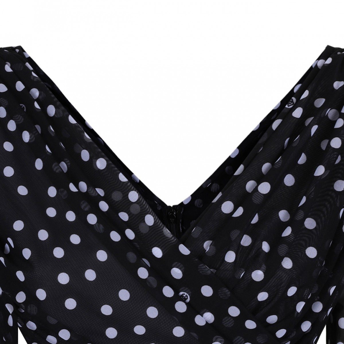 Black Polka Dot Top