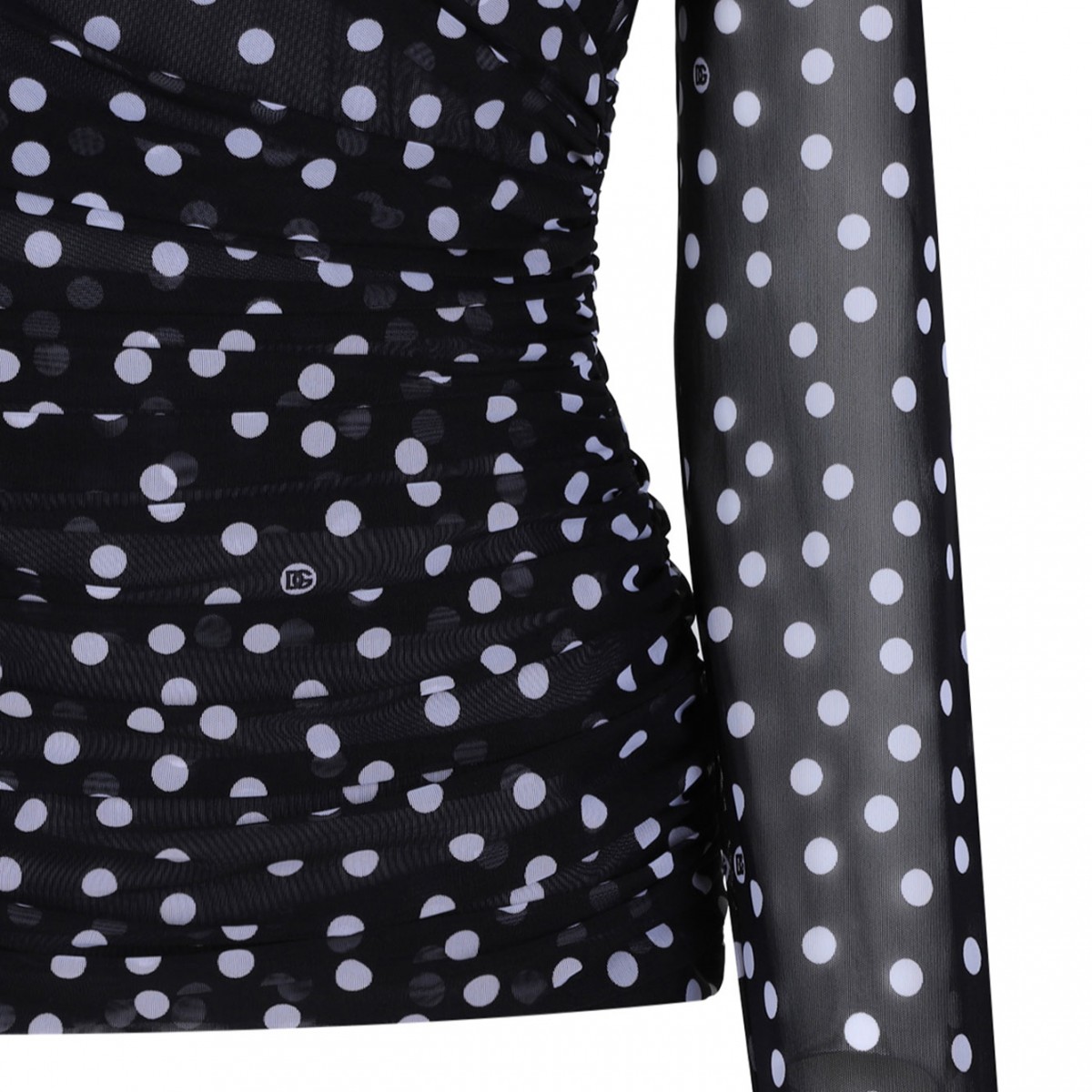 Black Polka Dot Top