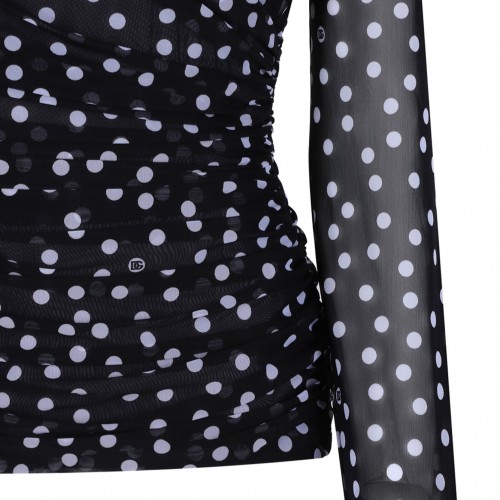 Black Polka Dot Top