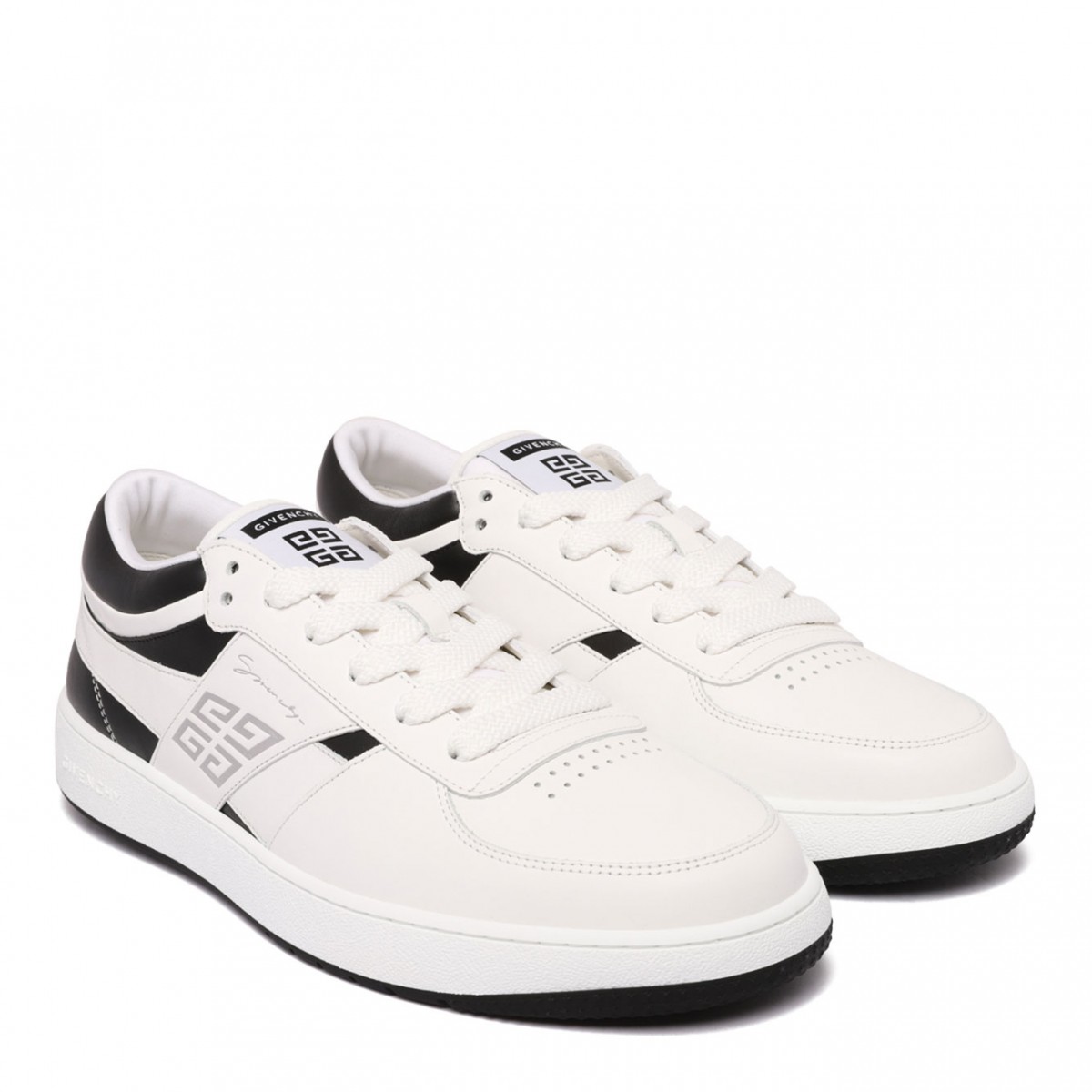 White and Black G Move Sneakers