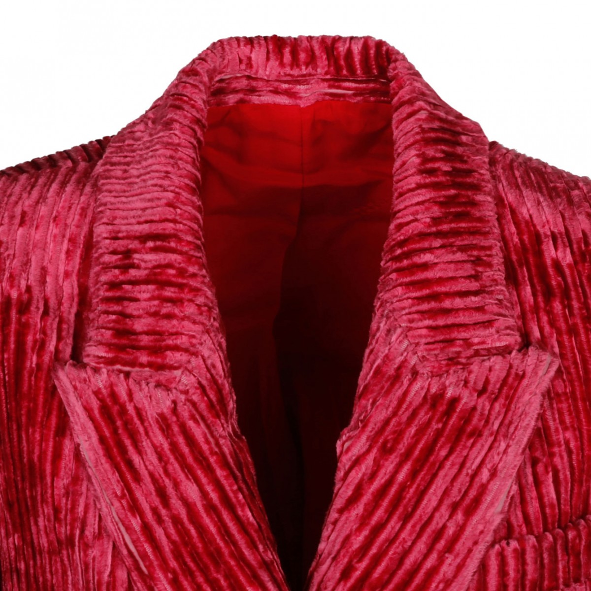 Raspberry Velvet Effect Jacket