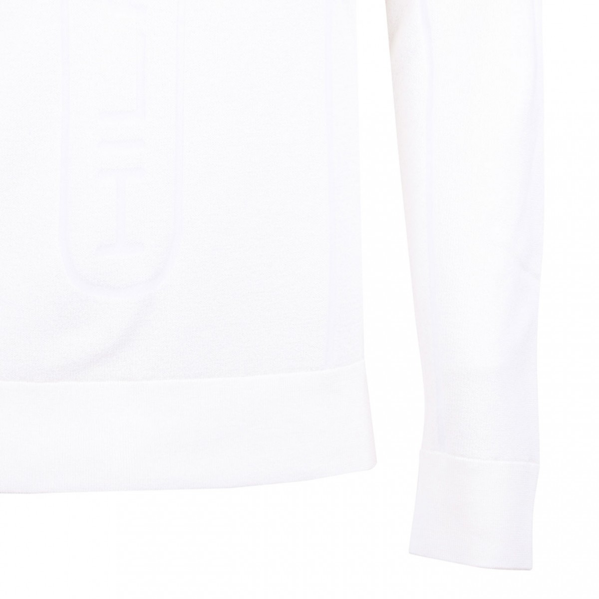 White Knitwear Sweater