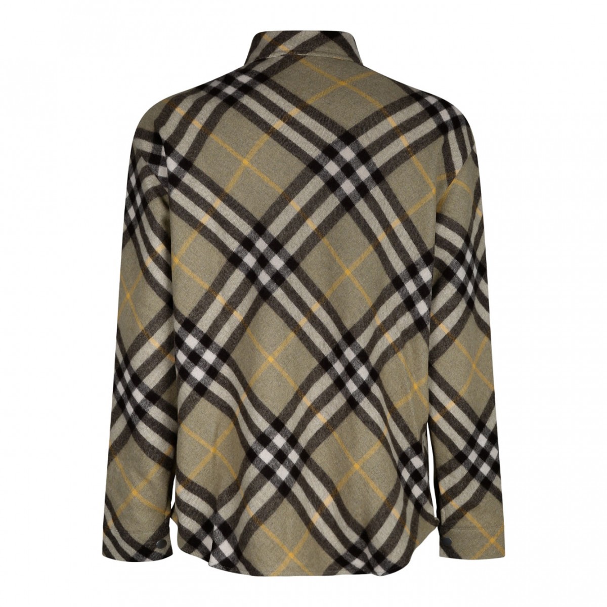 Sage Green, Dark Green and Yellow Checked Shirt Jacket