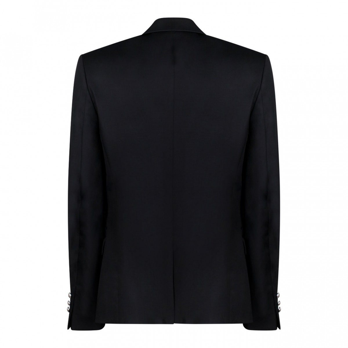 Black Embossed Buttons Blazer