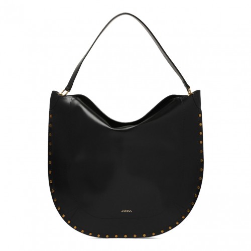 Black Oskan Hobo Tote Bag
